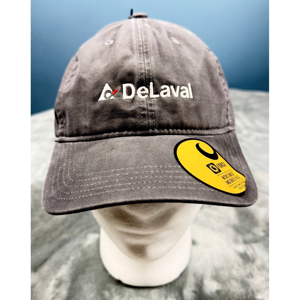 DeLaval Carhartt Force Cap Mens OSFA Gray Adjustable Strapback Hat NWT